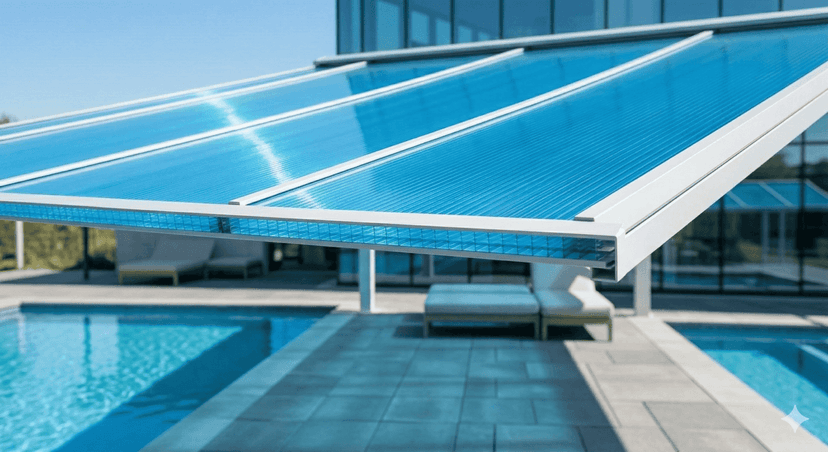 Policarbonato Azul Claro